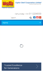Mobile Screenshot of ceylonsteel.com